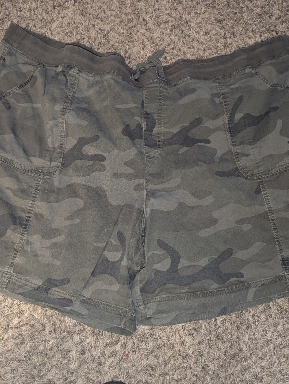 Terra & Sky Green Camo Utility Shorts